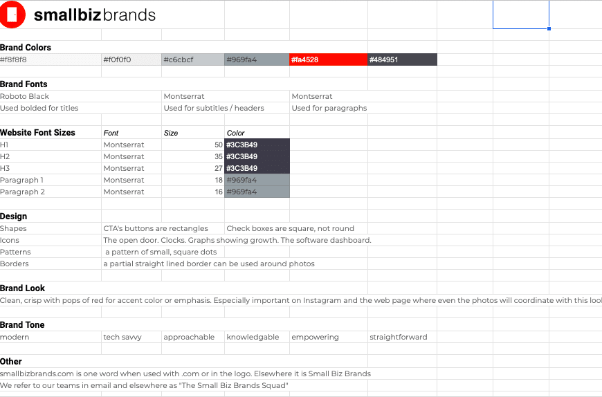 Brand Guide Template